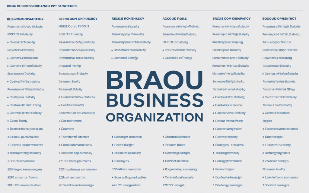 BRAOU Business Organization 110 PPT Strategies