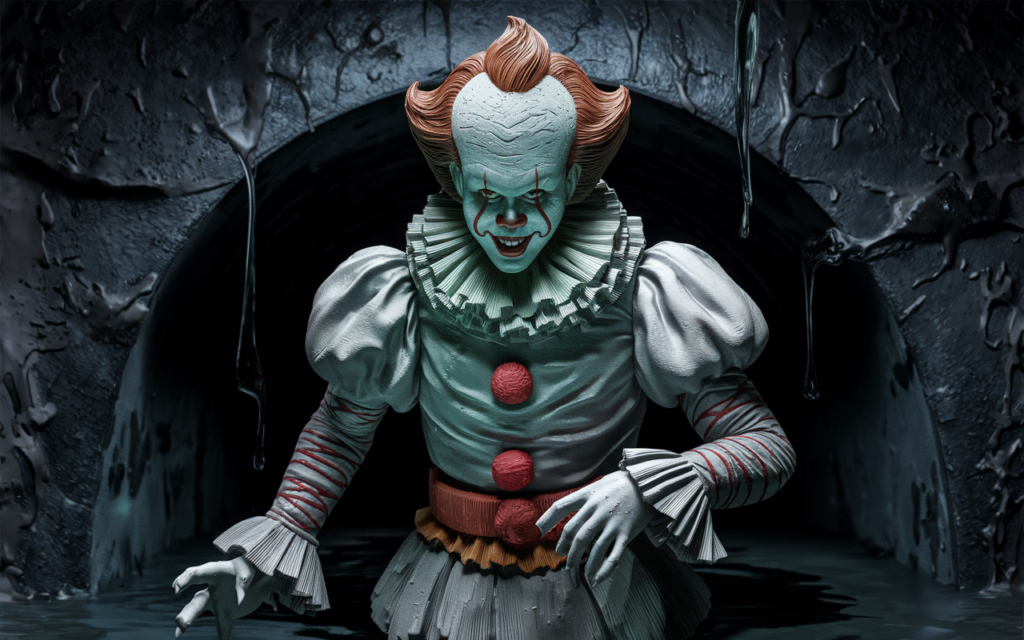 Pennywise IT 1990 3D print STL 3D model