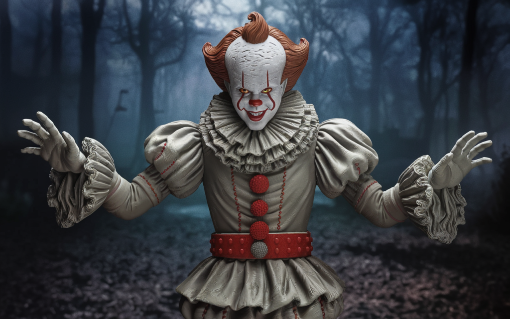 Pennywise IT 1990 3D print STL 3D model